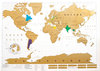 Скретч карта мира со стирающимся слоем