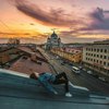 На крыши Петербурга