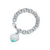 Color Splash Heart Tag Bracelet