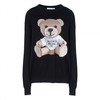 MOSCHINO PAPER BEAR SWEATER BLACK