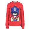 MOSCHINO TRANSFORMER BEAR SWEATER RED