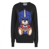 MOSCHINO TRANSFORMER BEAR SWEATER BLACK