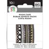 The Happy Planner Skinny Washi Tape - Black & White