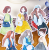 15pcs Creative Cute Self-made Girl life 4 Scrapbooking Stickers