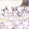 32pcs Creative Cute Self-made Sweet cat stickers