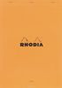 Блокнот Clairefontaine "Rhodia", с микроперфорацией, формат A4, цвет обложки: оранжевый, 80 листов