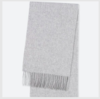Кашемировый шарф Uniqlo серый
