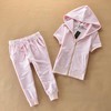 Juicy Couture Original Velour Tracksuit 8608 2pcs Women Suits Pink