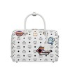 MCM Essential Visetos Victory Patch Boston Bag In White