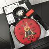 MCM Small Rabbit Tambourine Crossbody Bag In Red
