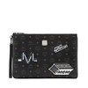 MCM Medium Vistos Victory Patch Clutch In Black