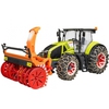 Трактор Claas Axion 950 с цепями и снегоочистителем BRUDER