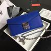 MCM Large Patricia Chain Wallet In Blue