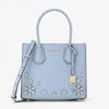 MICHAEL Michael Kors Mercer Floral Embellished Leather Tote Sky Blue
