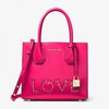 MICHAEL Michael Kors Mercer Love Leather Tote Rose