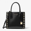 MICHAEL Michael Kors Mercer Heart Studded Leather Tote Black