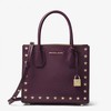 MICHAEL Michael Kors Mercer Star Studded Leather Tote Burgundy