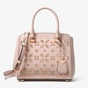 MICHAEL Michael Kors Benning Medium Perforated Leather Satchel Pink