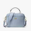 MICHAEL Michael Kors Mott Medium Leather Satchel Sky Blue
