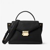 MICHAEL Michael Kors Whitney Medium Leather Satchel Black
