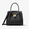 MICHAEL Michael Kors Bancroft Medium Calf Leather Satchel Black