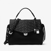 MICHAEL Michael Kors Bristol Small Studded Leather Satchel Black