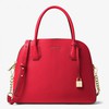 MICHAEL Michael Kors Mercer Leather Dome Satchel Red