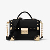 MICHAEL Michael Kors Cori Small Leather Trunk Bag Black