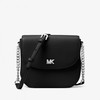 MICHAEL Michael Kors Mott Leather Dome Crossbody Black