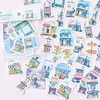 40 pcs/lot travel alone mini paper sticker