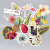 24 Pcs/Bag bronzing cactus stickers