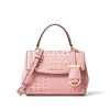 MICHAEL Michael Kors Ava Extra-Small Perforated-Leather Crossbody Pink
