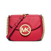 MICHAEL Michael Kors Fulton Small Leather Crossbody Red