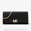 MICHAEL Michael Kors Mott Leather Chain Wallet Black