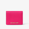 MICHAEL Michael Kors Jet Set Travel Flap Leather Card Holder Rose