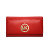 MICHAEL Michael Kors Fulton Leather Carryall Wallet Red