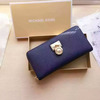 MICHAEL Michael Kors Hamilton Traveler Saffiano Leather Wallet Navy Blue