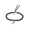 Cheap Michael Kors Blue Beads Pave Horn Adjustable Bracelet