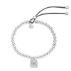Cheap Michael Kors Silver-Tone Beads Pyramid Charm Adjustable Bracelet