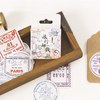travel stamp mini paper stickers