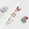 vintage flower paper stickers