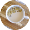 Ромашковый чай с соевым молоком и стевией