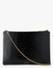 whistles irvington shiny leather clutch