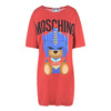 Moschino Transformer Bear Women Short Sleeves Short Dress Red