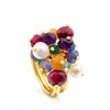 Vermeil Silver Eloise Ring with Gemstones and Pearls