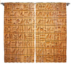 Шторы с печатью египетских иероглифов