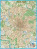 Настенная карта Москвы.