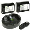 Wasabi Power Battery (2-Pack) and Dual USB Charger for Sony NP-FZ100