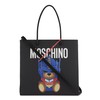 Moschino Transformer Bear Women Leather Tote Black