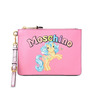 Moschino My Little Pony Women Small Leather Clutch Pink
